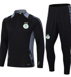 Algeria training gear black with white stripes
