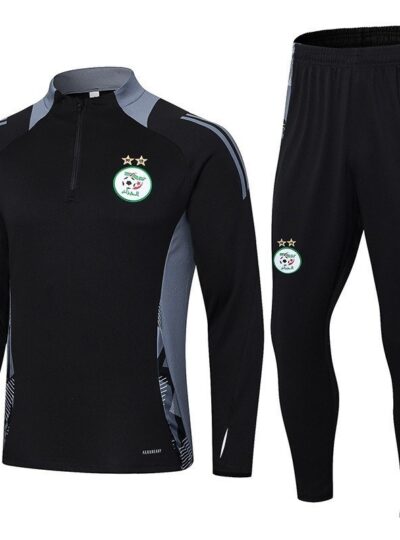 Algeria training gear black with white stripes