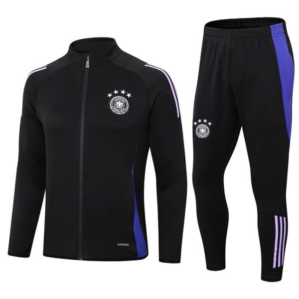 Germany training jacket 2026 black purple zip