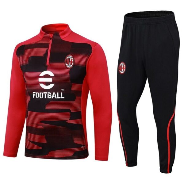 Classic red jacket AC Milan Training Tracksuit white accents