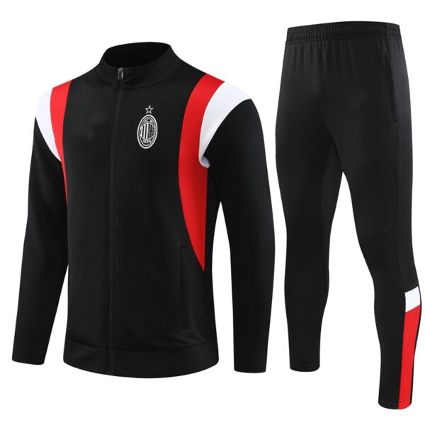 Sleek black gold AC Milan Training Tracksuit eFootball edition