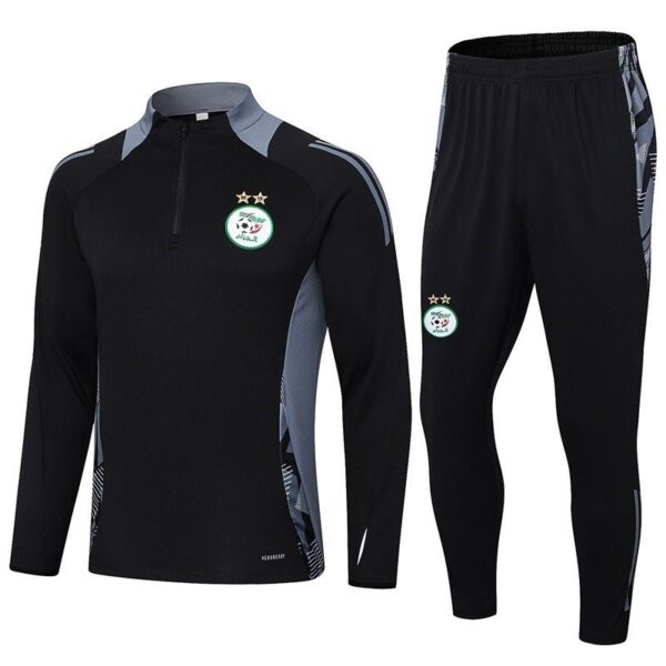 Algeria training gear black with white stripes