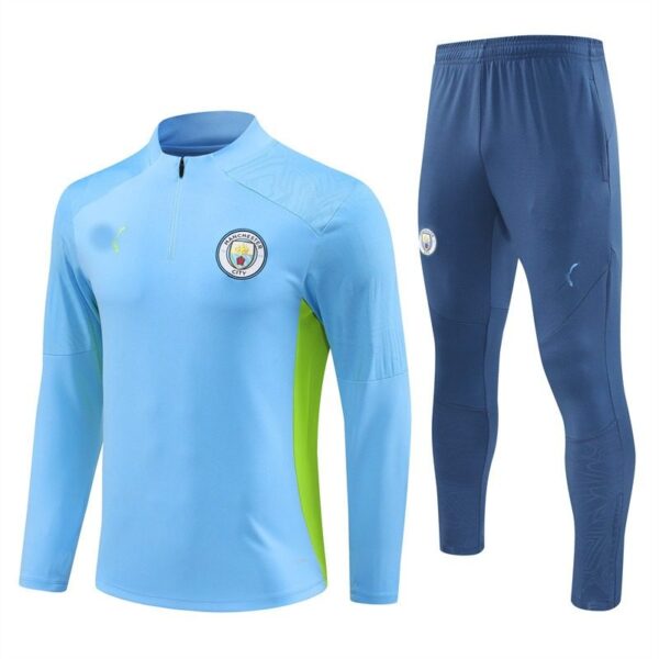 Man City sky blue training kit neon yellow