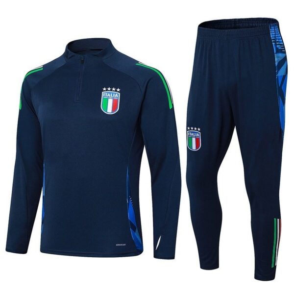 Italy training suit white blue detail 2026