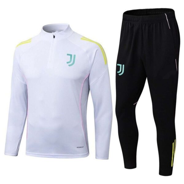 Juventus training suit 2024 white neon yellow 1:1